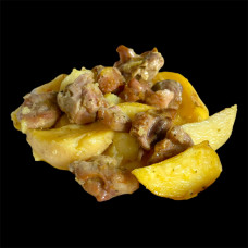 ДОМАШНО ПИЛЕШКО С КАРТОФКИ И МАСЪЛЦЕ НА ФУРНА