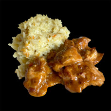 ПИЛЕШКО С РЕТРО ГОРЧИЦА И ГАРНИТУРА ОРИЗ