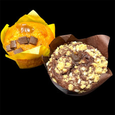 МЪФИН С ДВОЕН ШОКОЛАД/ВАНИЛИЯ