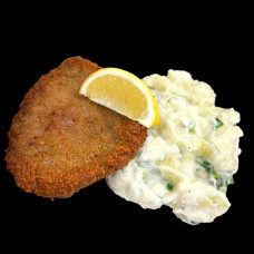 АЛПИЙСКИ ШНИЦЕЛ С НЕМСКА КАРТОФЕНА САЛАТА